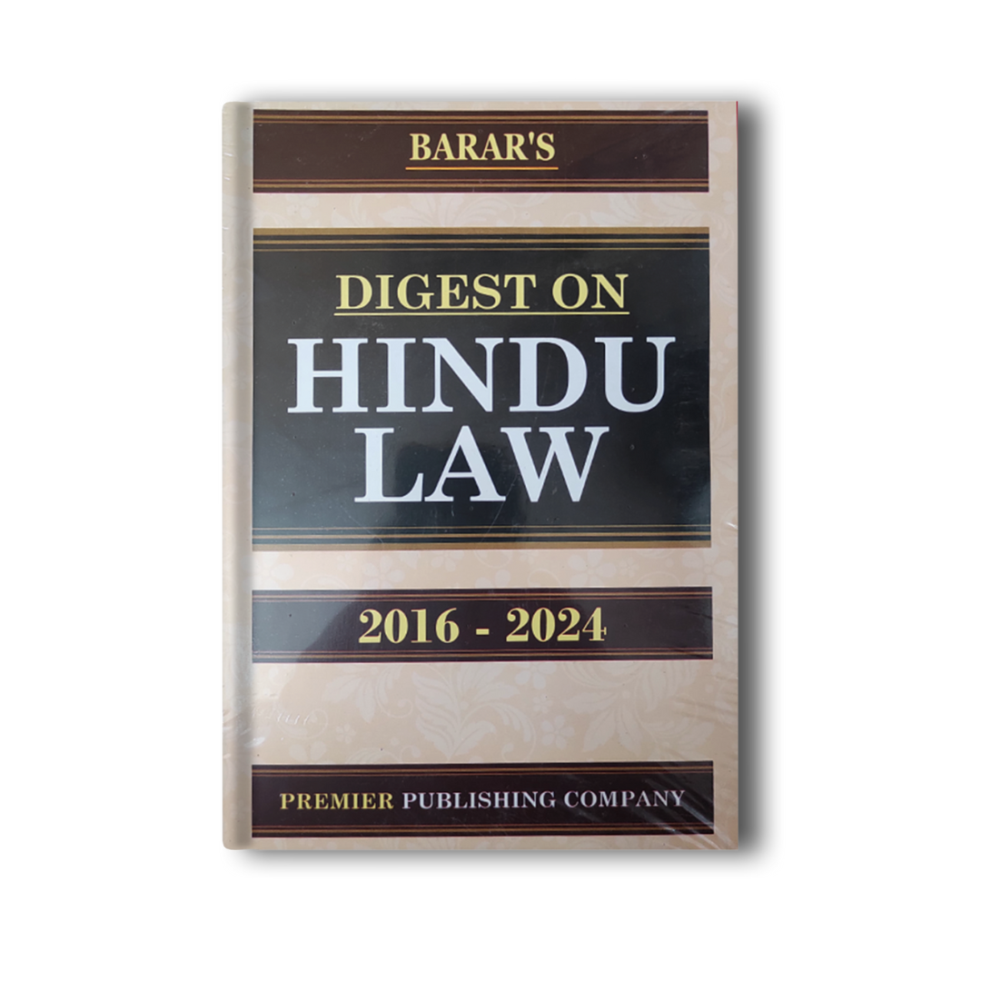 BARAR'S DIGEST ON HINDU LAW 2016-2024